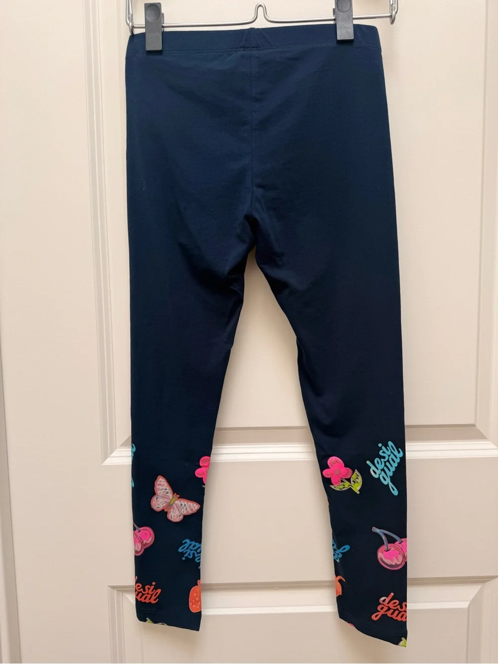 Desigual Girls Butterfly Leggings Size L